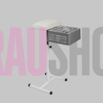 Витяжка для педикюру з фільтром ÜLKA Premium сіра з білою стійкою