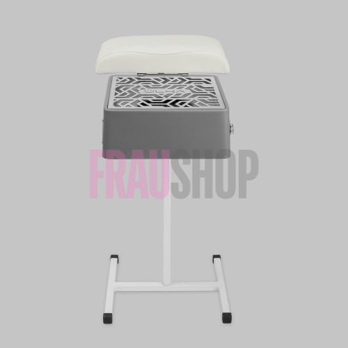 Витяжка для педикюру з фільтром ÜLKA Premium сіра з білою стійкою