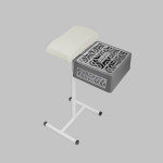 Витяжка для педикюру з фільтром ÜLKA Premium сіра з білою стійкою