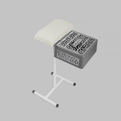 Витяжка для педикюру з фільтром ÜLKA Premium сіра з білою стійкою