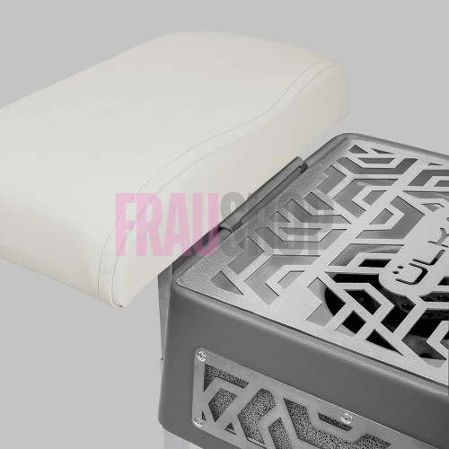 Витяжка для педикюру з фільтром ÜLKA Premium сіра з білою стійкою