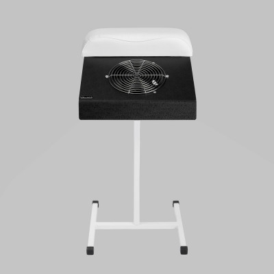 Витяжка для педикюру ÜLKA X2 (ÜLKA Basic) чорна з білою стійкою, біла подушка