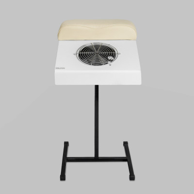 Витяжка для педикюру ÜLKA X2 (ÜLKA Basic) Біла з чорною стійкою, бежева подушка