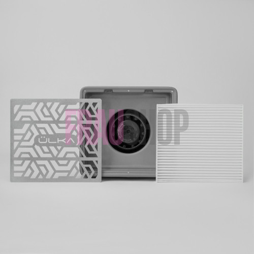 Витяжка для манікюра та педикюру ÜLKA Premium X2F Сіра настільна з фільтром