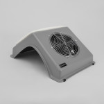 Витяжка для манікюра ÜLKA Soft настільна сіра з білою подушкою