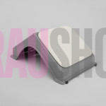 Витяжка для манікюра ÜLKA Soft настільна сіра з білою подушкою