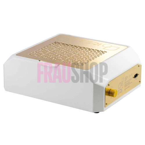 Настольная маникюрная вытяжка Teri Diamond белая (решётка золото)