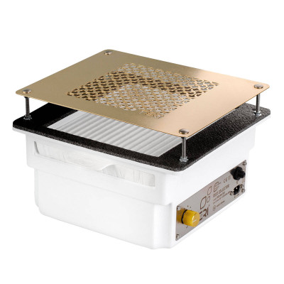 Вбудовувана манікюрна витяжка Teri 800 біла (решітка золото)