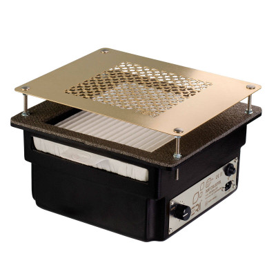 Вбудовувана манікюрна витяжка Teri Turbo чорна (решітка золото)