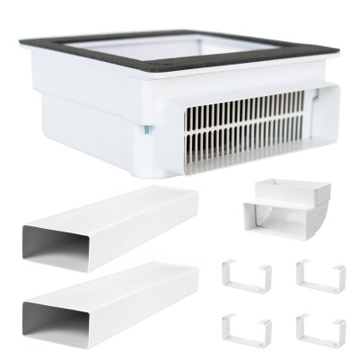 Комплект для відведення повітря (вбік та до підлоги) Teri Turbo / 800 0,5+0,5 метра