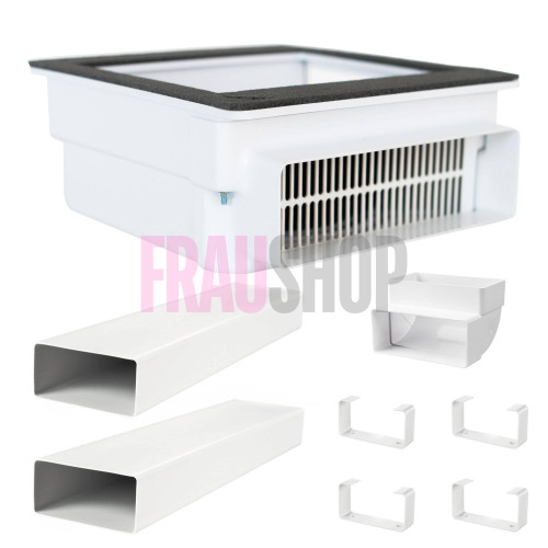 Комплект для відведення повітря (вбік та до підлоги) Teri Turbo / 800 0,5+0,5 метра